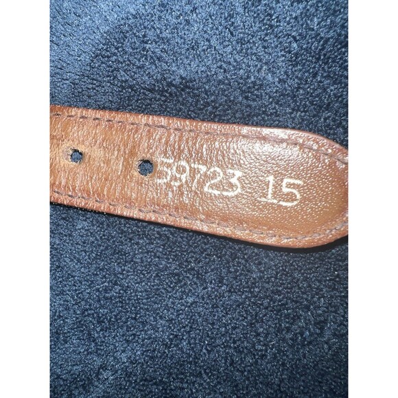 FSU Florida State Univ Belt Mens Sz 44 campus Classics Leather Canvas Woven - Picture 5 of 8